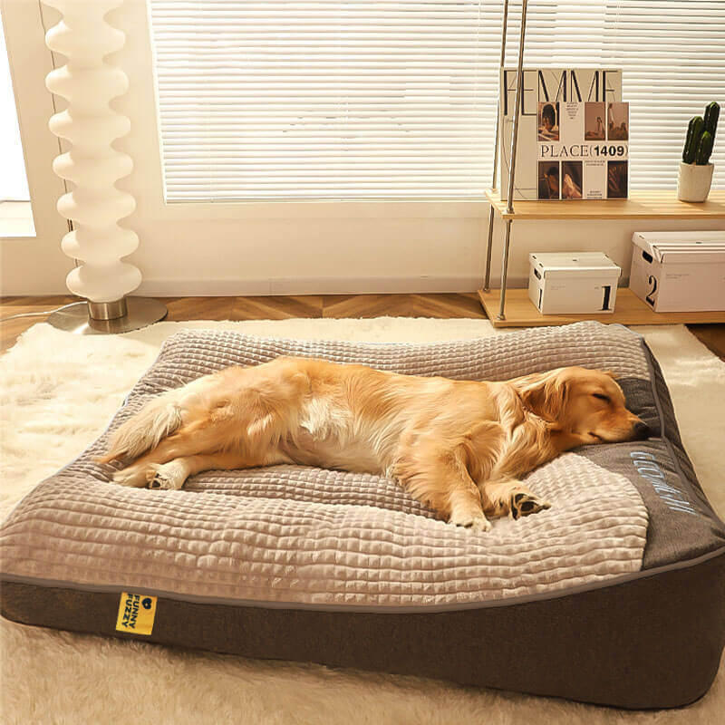 Orthopedisch Hondenkussen met Verhoogde Rand – Memory Foam Hondenbed voor Gewrichtsondersteuning | Sansoti