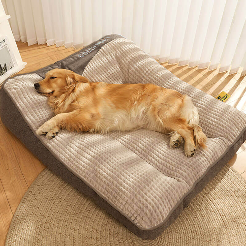 Orthopedisch Hondenkussen met Verhoogde Rand – Memory Foam Hondenbed voor Gewrichtsondersteuning | Sansoti