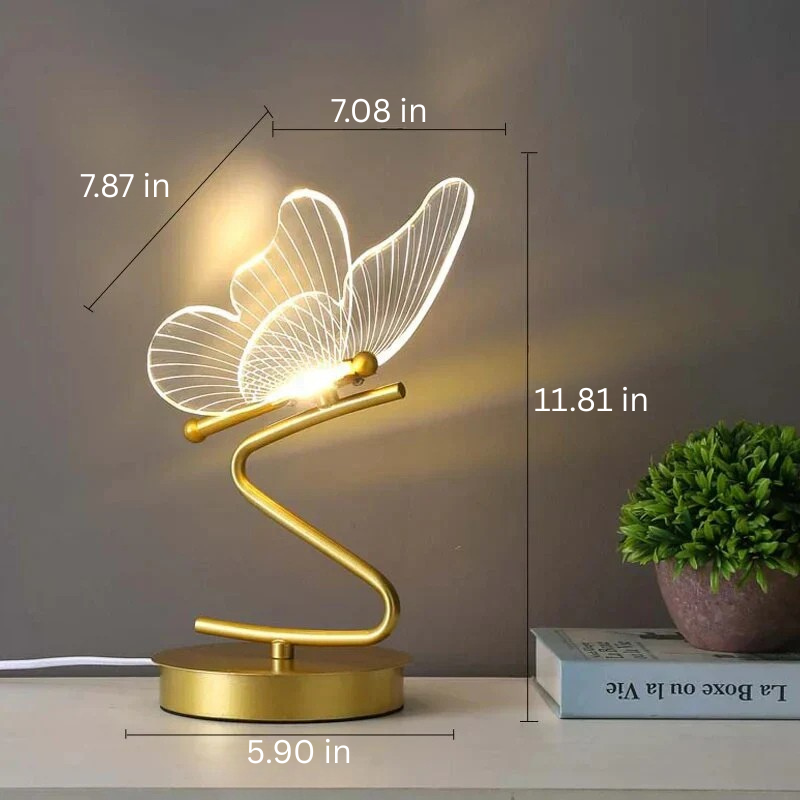 LED Tafellamp met Vlindervorm — Moderne Decoratieve Verlichting voor Sfeer en Stijl | Sansoti