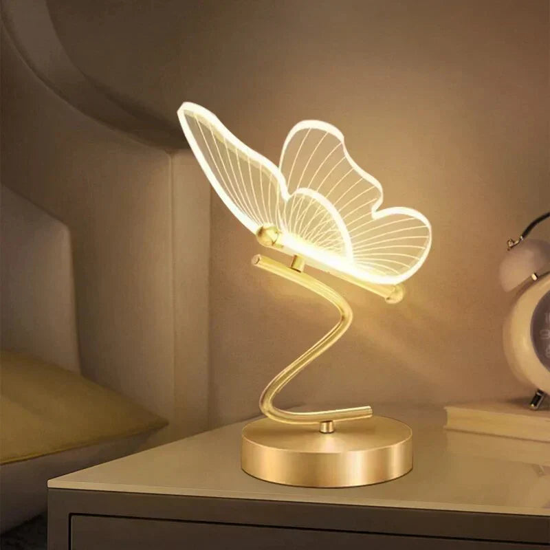 LED Tafellamp met Vlindervorm — Moderne Decoratieve Verlichting voor Sfeer en Stijl | Sansoti