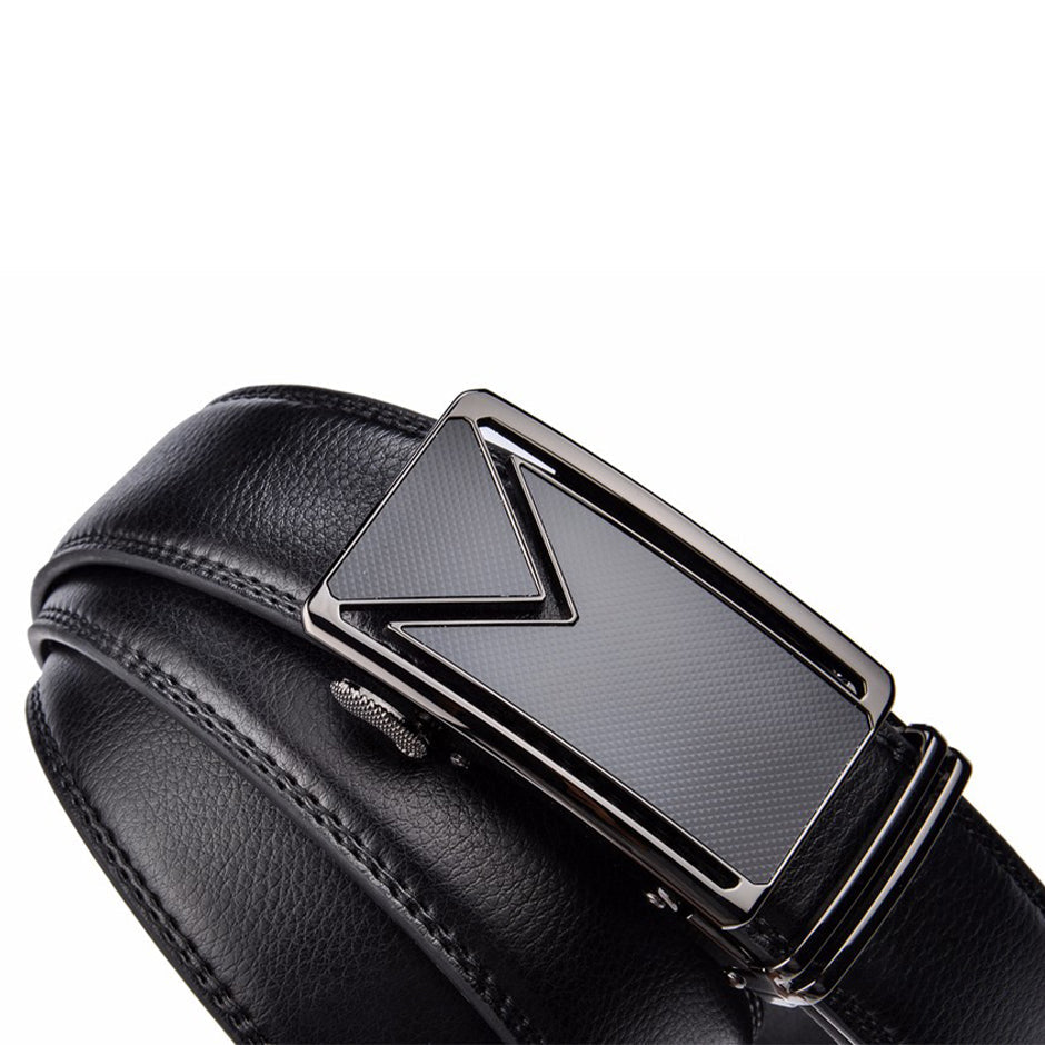 Lederen Riem Heren Premium Rundleer Zwart Waterbestendig Krasvrij Duurzaam Casual Stijl Accessoire Broeksluiting | Sansoti