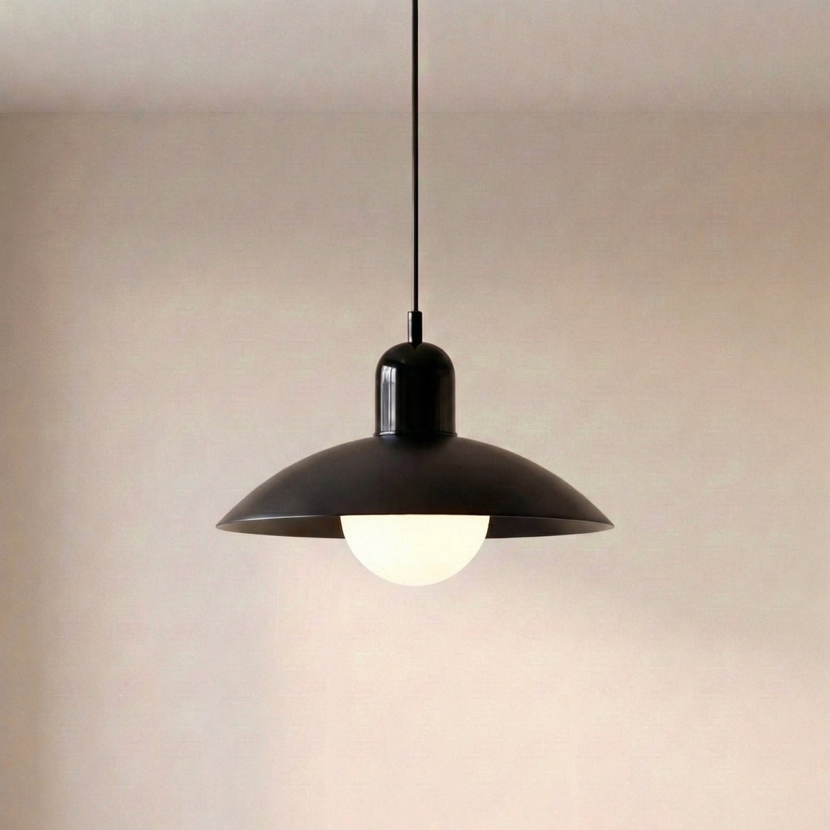 Dwukolorowa żelazna lampa wisząca Ø32 cm, ciepłobiała dioda LED do jadalni, kuchennej wyspy i salonu, styl rustykalny, nowoczesna | Sansoti
