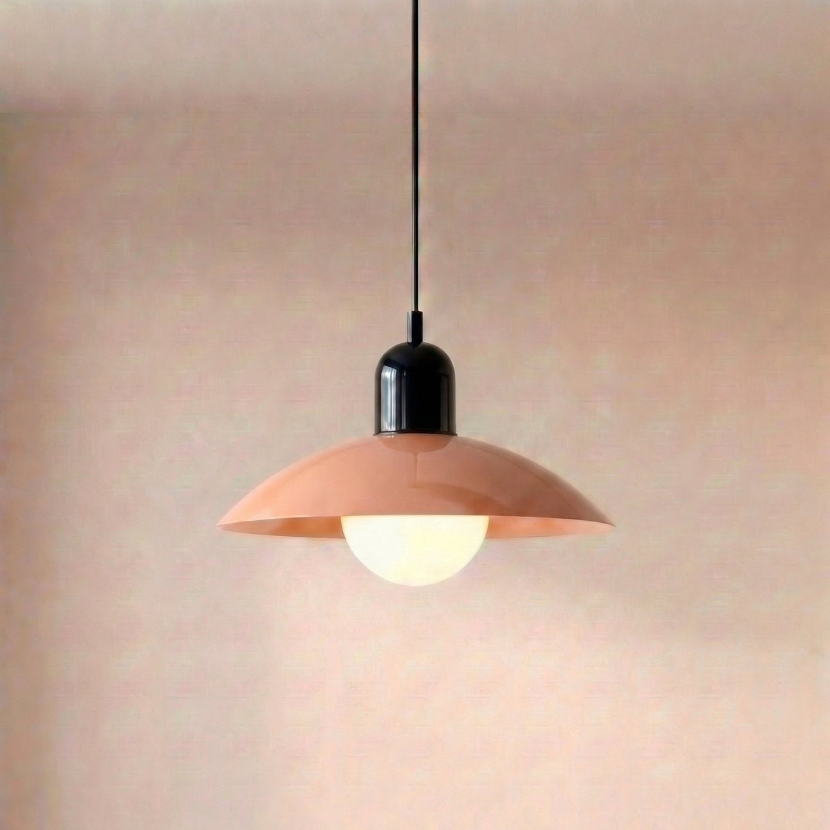 Dwukolorowa żelazna lampa wisząca Ø32 cm, ciepłobiała dioda LED do jadalni, kuchennej wyspy i salonu, styl rustykalny, nowoczesna | Sansoti