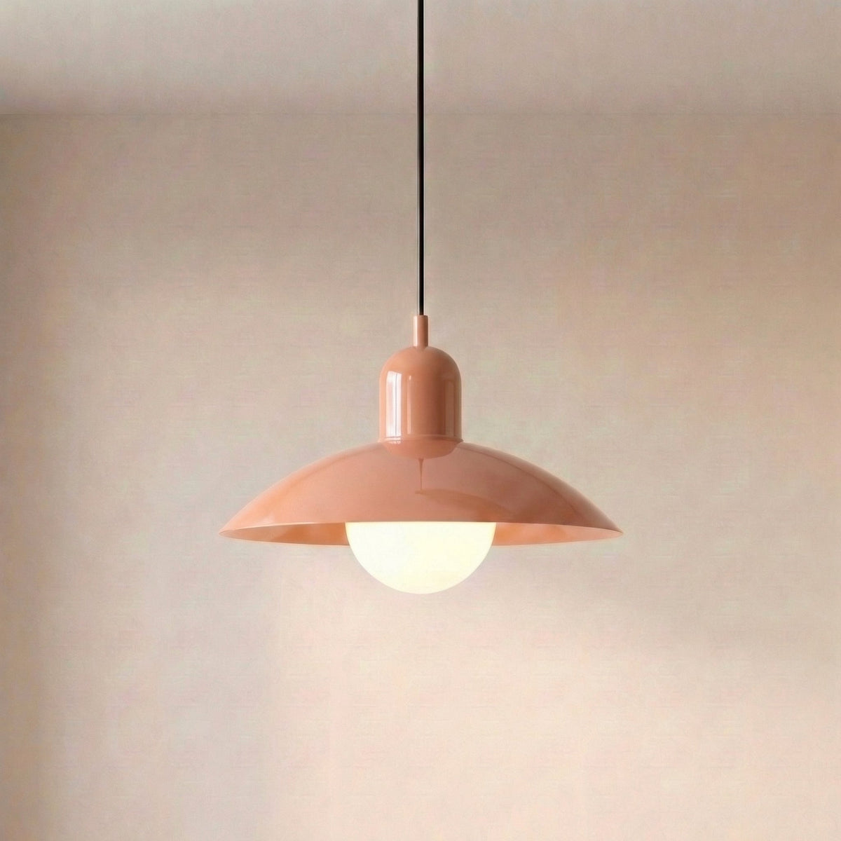 Dwukolorowa żelazna lampa wisząca Ø32 cm, ciepłobiała dioda LED do jadalni, kuchennej wyspy i salonu, styl rustykalny, nowoczesna | Sansoti