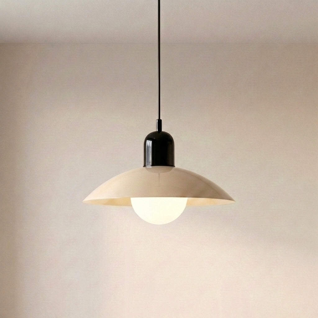 Dwukolorowa żelazna lampa wisząca Ø32 cm, ciepłobiała dioda LED do jadalni, kuchennej wyspy i salonu, styl rustykalny, nowoczesna | Sansoti