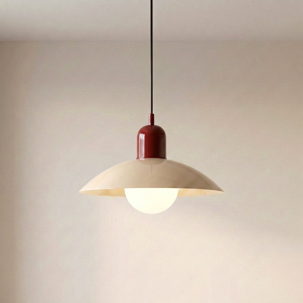 Dwukolorowa żelazna lampa wisząca Ø32 cm, ciepłobiała dioda LED do jadalni, kuchennej wyspy i salonu, styl rustykalny, nowoczesna | Sansoti