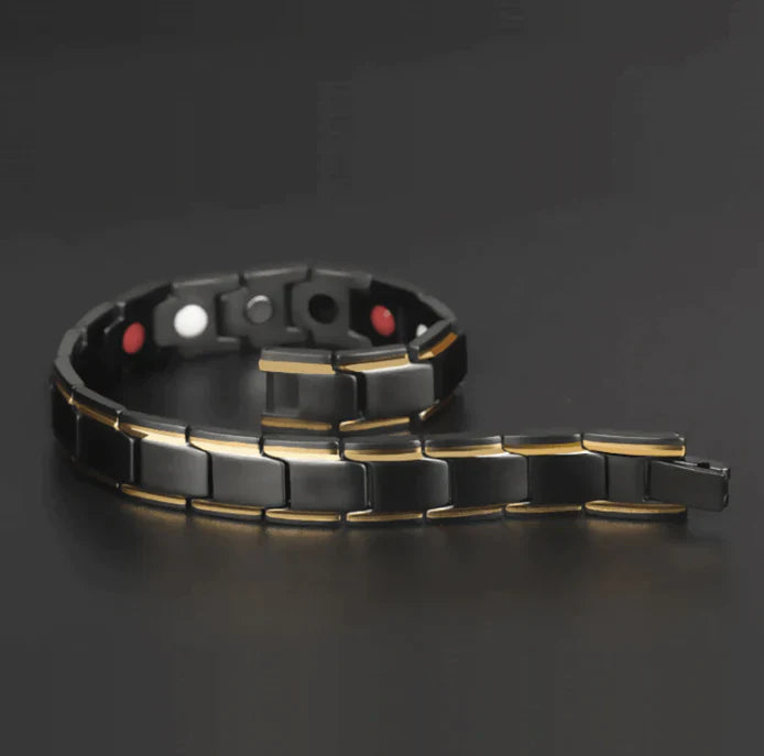 Bracelet magnétique avec hématite et néodyme pour bien-être et équilibre | Sansoti