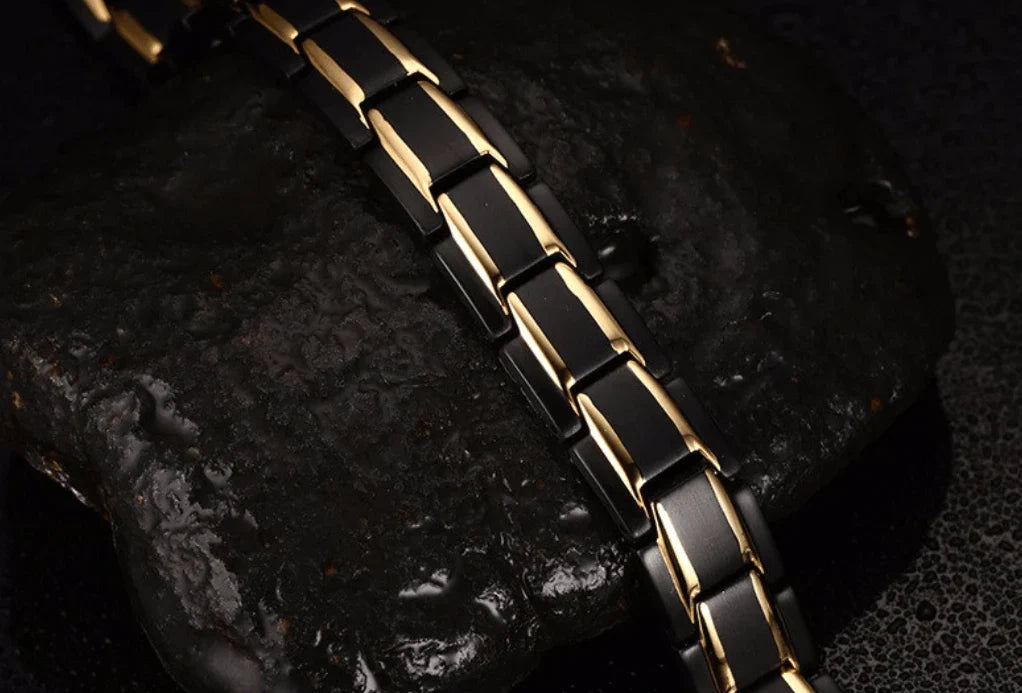 Bracelet magnétique avec hématite et néodyme pour bien-être et équilibre | Sansoti