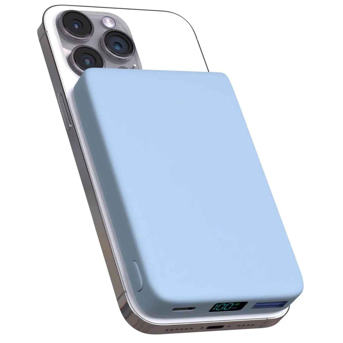 Wireless Magnetic Power Bank, 5000-10000 mAh, iPhone Charging Station, Compact, Fast Charging, On the Go, Travel | Sansoti