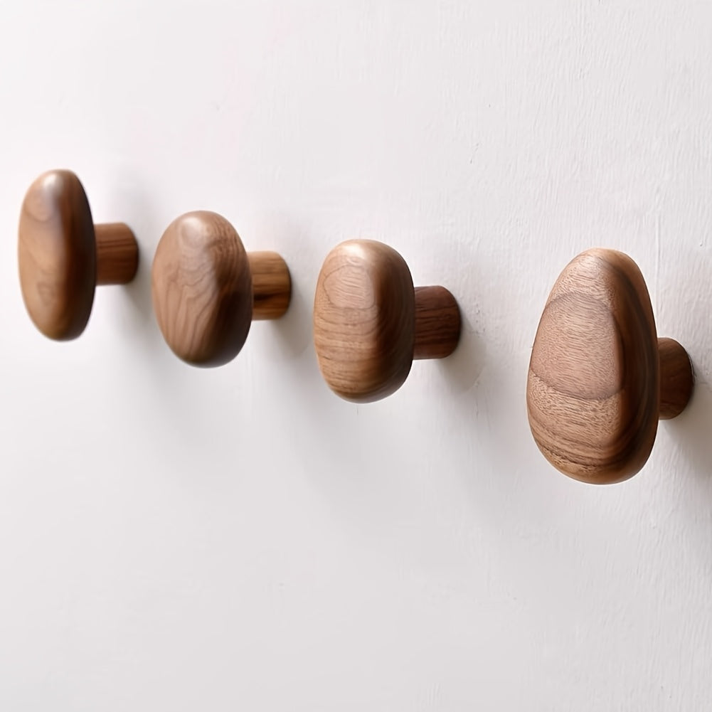 Patères murales en bois naturel à forme organique pour hall, salle de bain et chambre | Restfield