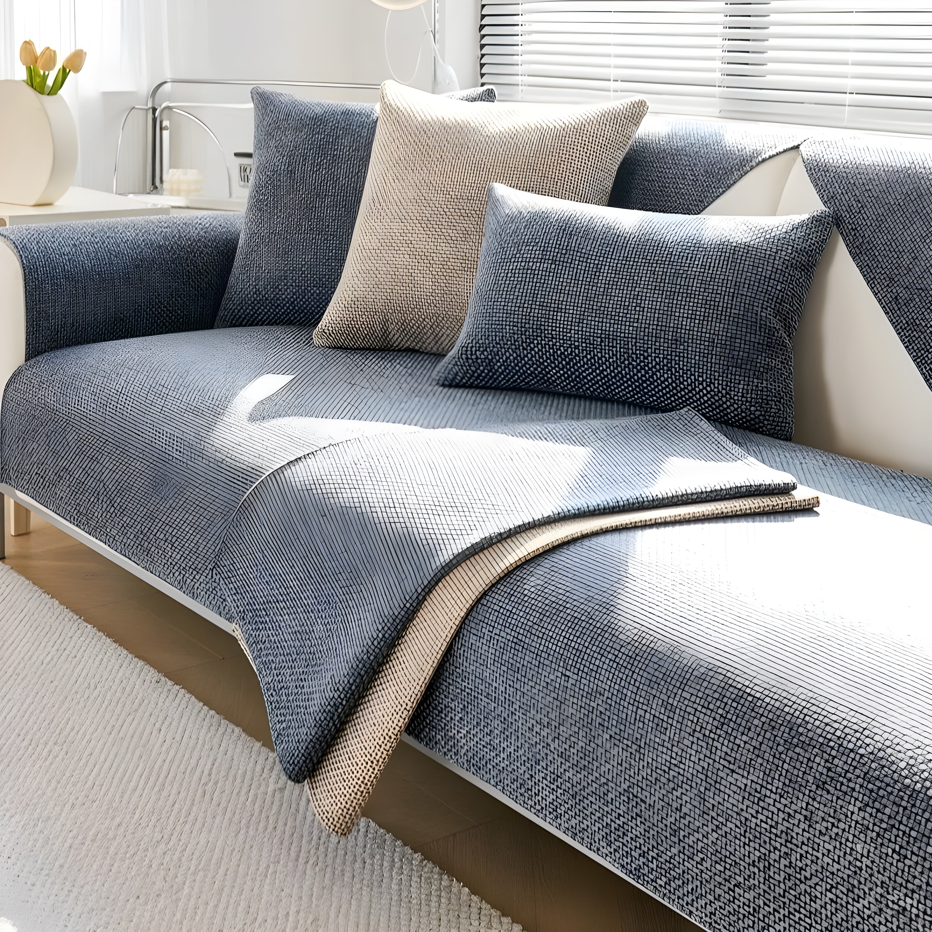 Bankhülle Anti-Rutsch für Ecksofa und Sofa – Waschbarer Sofabezug | Restfield