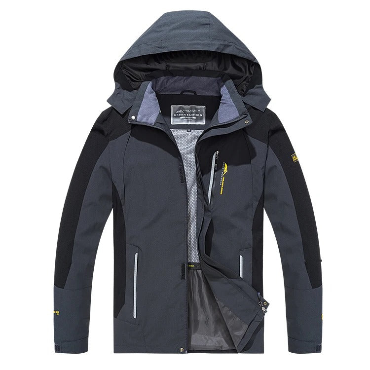 Waterproof Outdoor Jacket for Men, Windproof, Breathable, Hiking Jacket, Functional Outdoor Trekking, Multiple Colors, S-4XL | Sansoti
