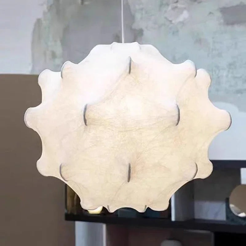 Handgeweven Zijden Hanglamp Cocon Warm Sfeerlicht Scandinavisch Design Slaapkamer Eetkamer Woonkamer Lamp | Sansoti