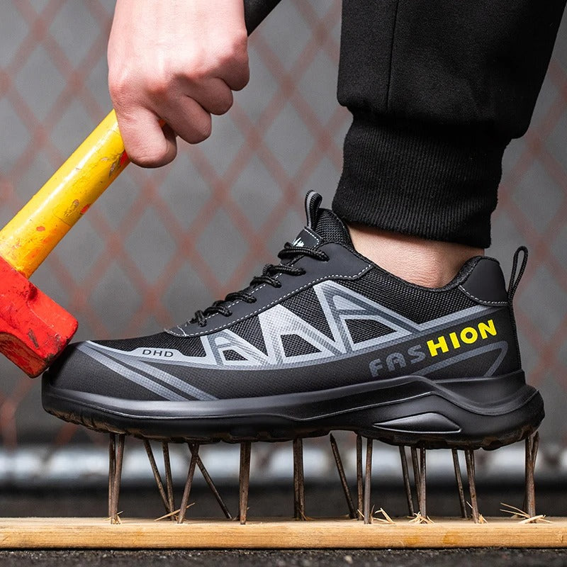 Werkschoenen S3 Veiligheidsschoenen Stalen Neus Antislip Zwart Grijs 39-46 Bouw Industrie Werk Bescherming | Sansoti