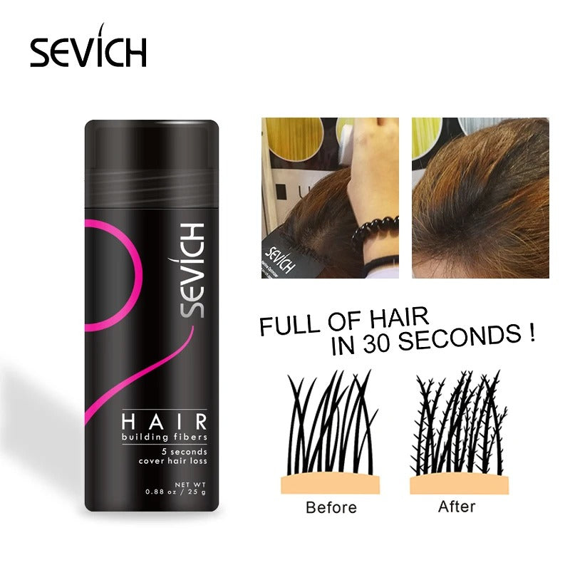 Haarvezel Poeder voor Voller Haar – Kamouflageert Dun Haar en Kale Plekken Direct – Natuurlijk Volume | Sansoti