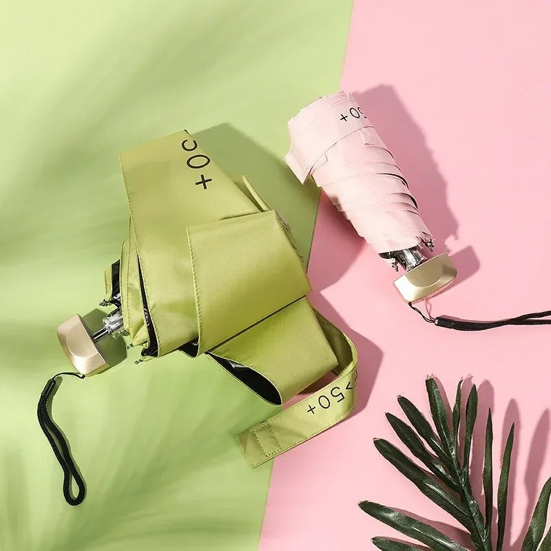 Opvouwbare Mini Paraplu met UV Bescherming Winddicht Compact Regenscherm Zakformaat Reisparaplu Outdoor | Sansoti