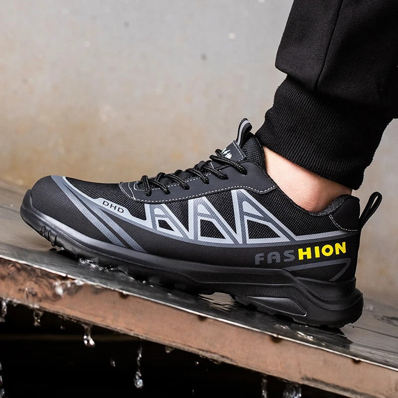 Werkschoenen S3 Veiligheidsschoenen Stalen Neus Antislip Zwart Grijs 39-46 Bouw Industrie Werk Bescherming | Sansoti