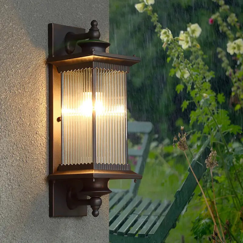 Buitenlamp Wandverlichting Metaal Glas LED IP65 Waterdicht Terras Balkon Entree Tuin Sfeerverlichting | Sansoti