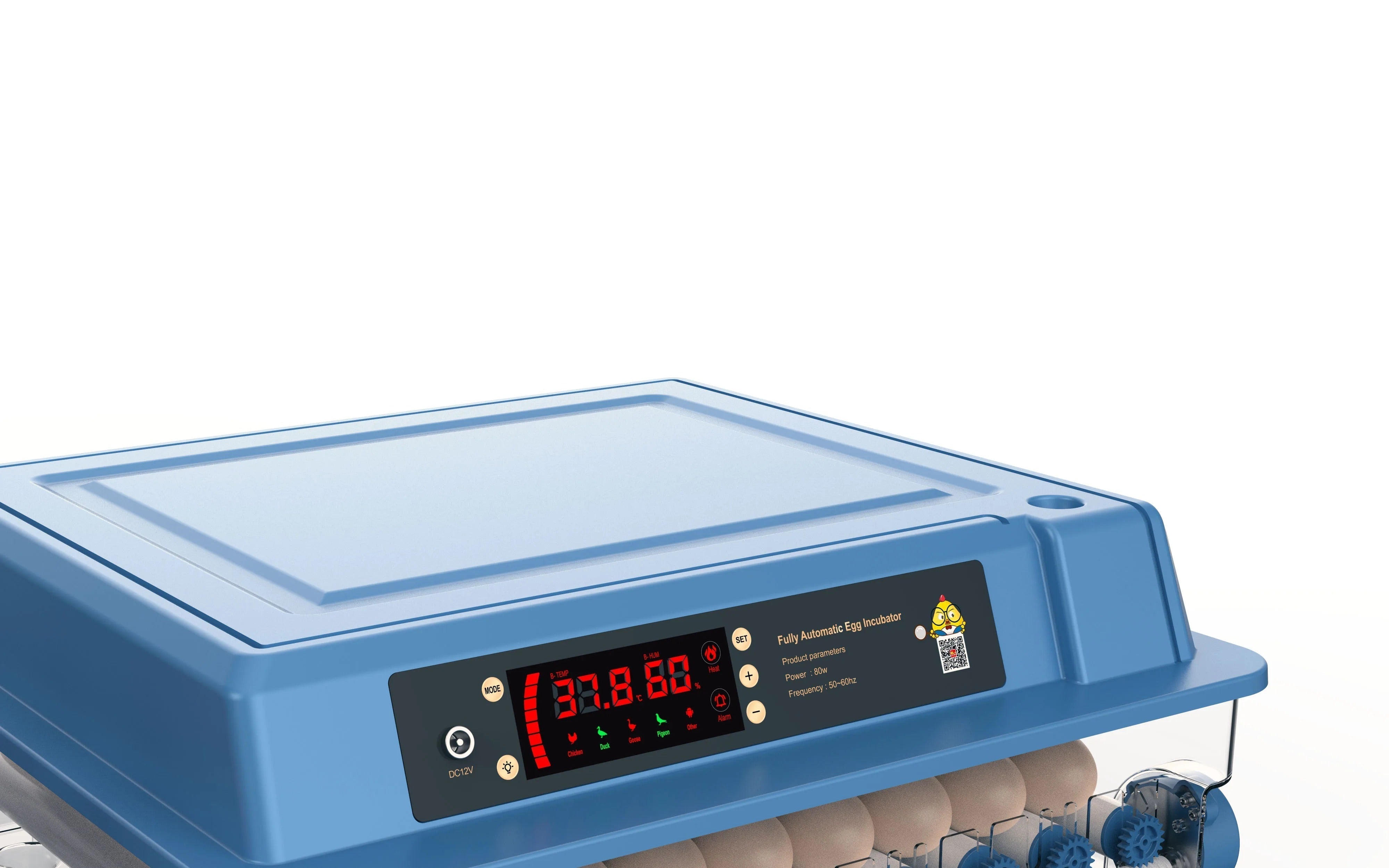 Automatische Broedmachine 15-36 Eieren Volledig Geautomatiseerd met Digitaal LED Display voor Kippen | Sansoti