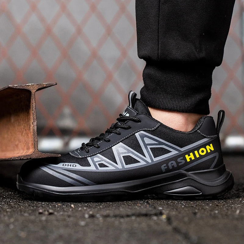 Werkschoenen S3 Veiligheidsschoenen Stalen Neus Antislip Zwart Grijs 39-46 Bouw Industrie Werk Bescherming | Sansoti