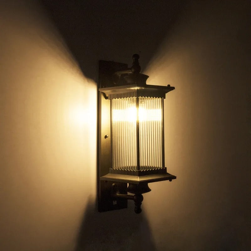Buitenlamp Wandverlichting Metaal Glas LED IP65 Waterdicht Terras Balkon Entree Tuin Sfeerverlichting | Sansoti