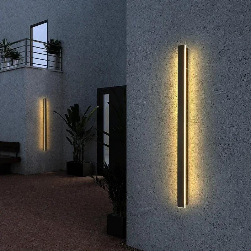 LED Wandleuchte Außen Innen IP65 Wasserdicht 30cm bis 120cm Minimalistisch Modern | Restfield