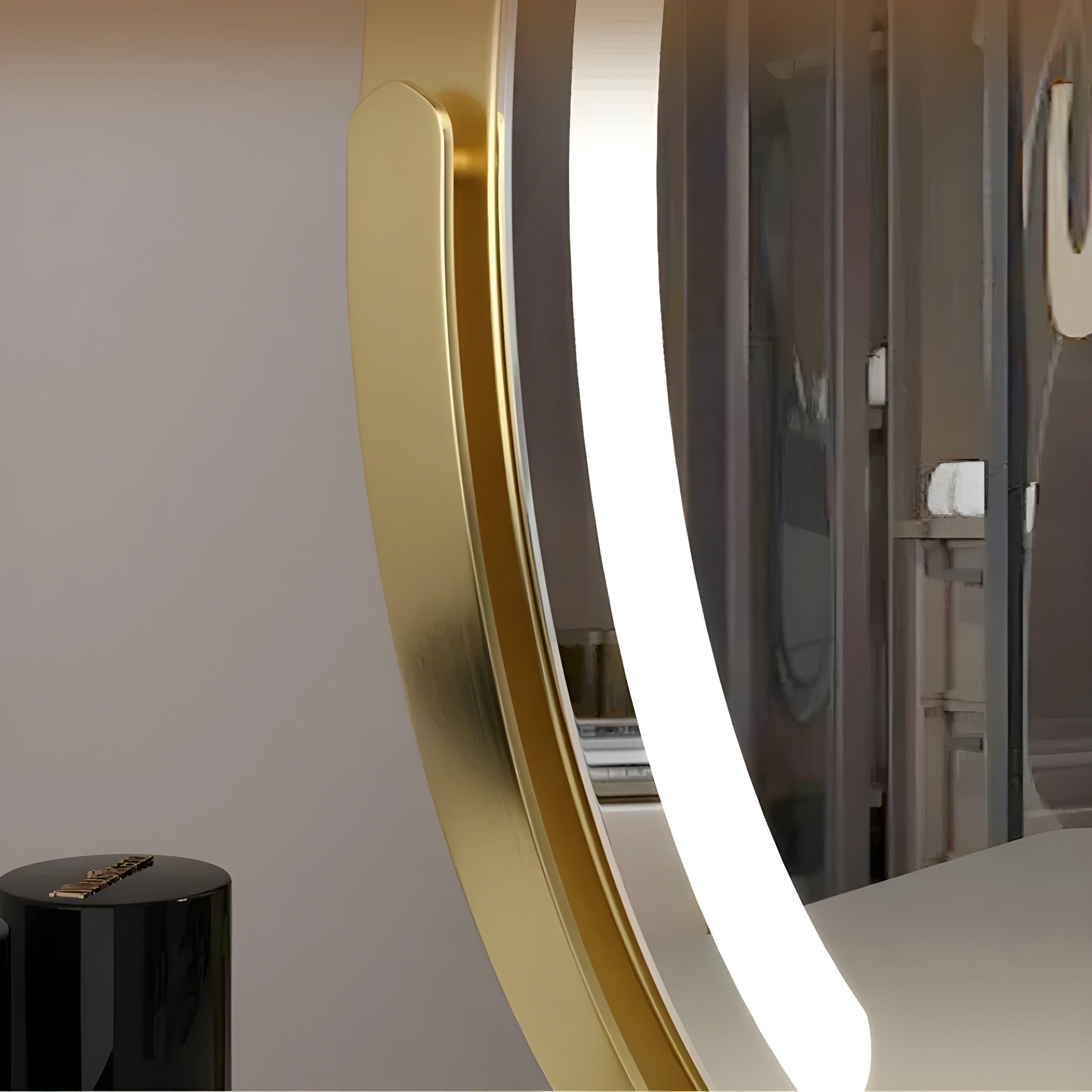 Miroir de maquillage LED rond avec éclairage dimmable 40-50-60cm | Restfield