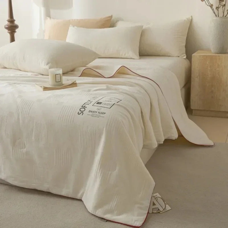 Jacquarddecke, wattiert, Schlafzimmer-Bettwäsche, vielseitig, für alle Jahreszeiten, edler weicher Stoff, elegant | Sansoti