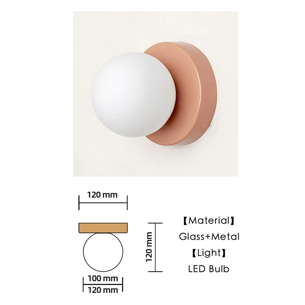Wandlamp Scandinavisch Glazen Kap Minimalistisch Design G9 Wandverlichting | Sansoti