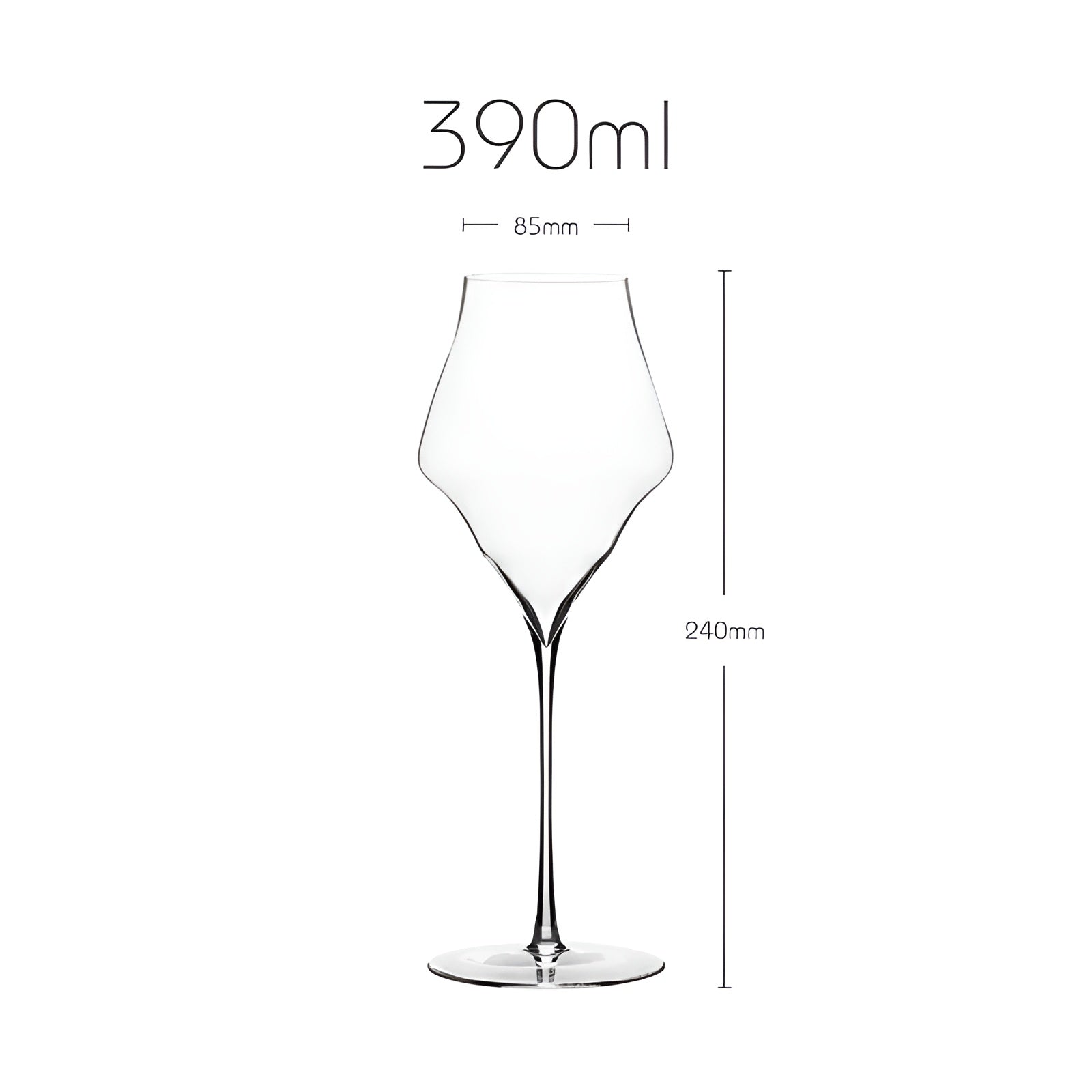 Wijnglas Kristal Dunwandig 390-760ml Champagne Glas Elegant | Sansoti