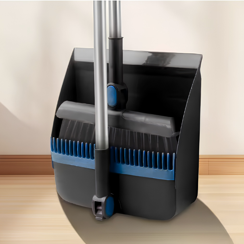 Sweeping Set Adjustable Handle & Rotating Broom Space-Saving Foldable Household Cleaning Tool | Sansoti
