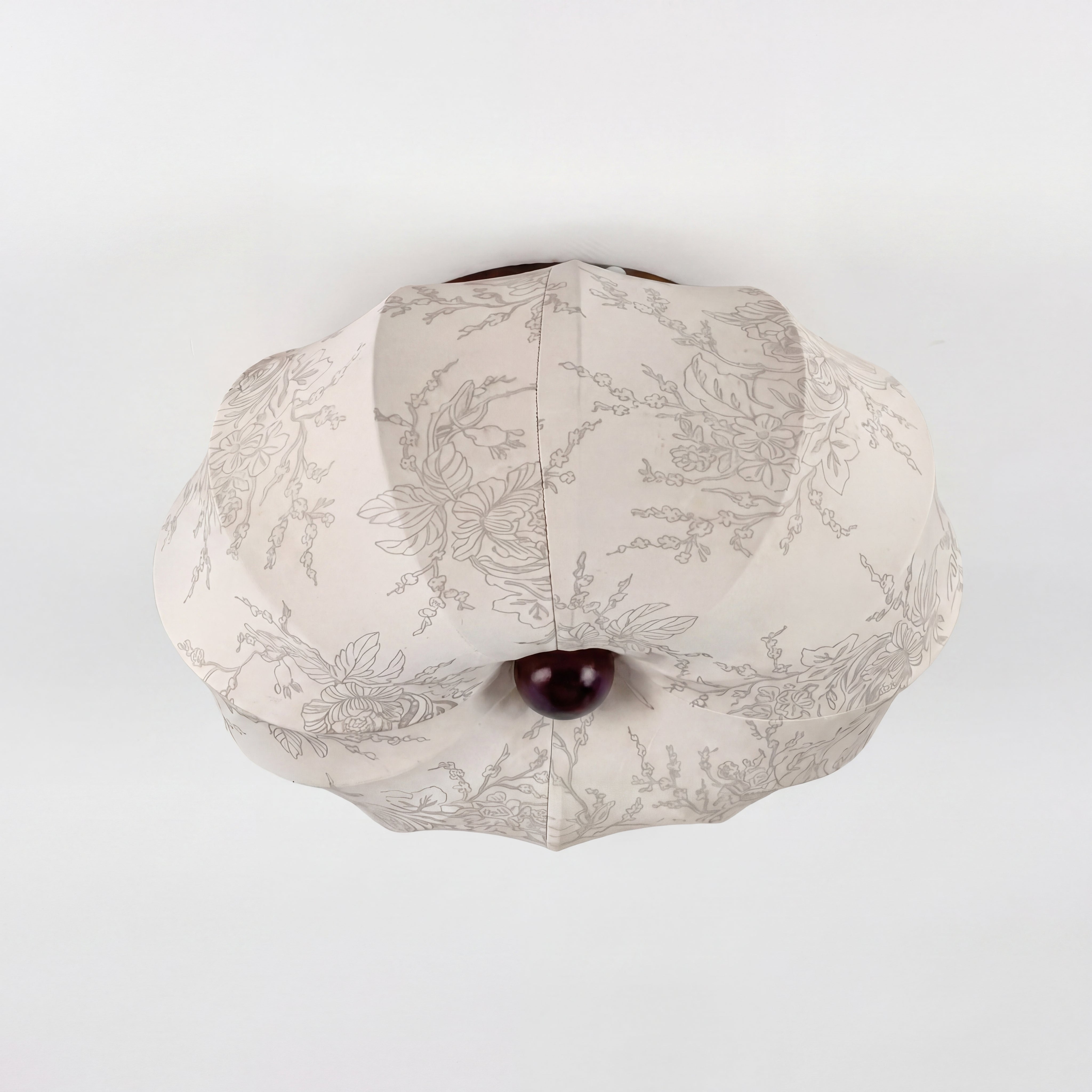 Plafonnier en tissu satiné style médiéval E27 LED éclairage d’ambiance salon chambre couloir 40-60cm | Sansoti