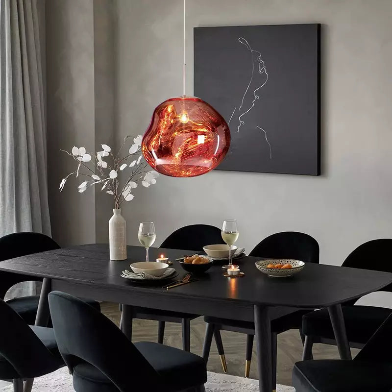 Melt Hanglamp Decoratief E27 Metaal Smoke Goud Rood Zilver Woonkamer Modern | Sansoti