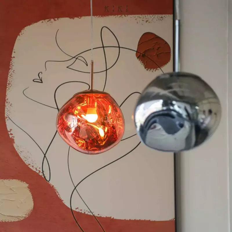 Melt Hanglamp Decoratief E27 Metaal Smoke Goud Rood Zilver Woonkamer Modern | Sansoti