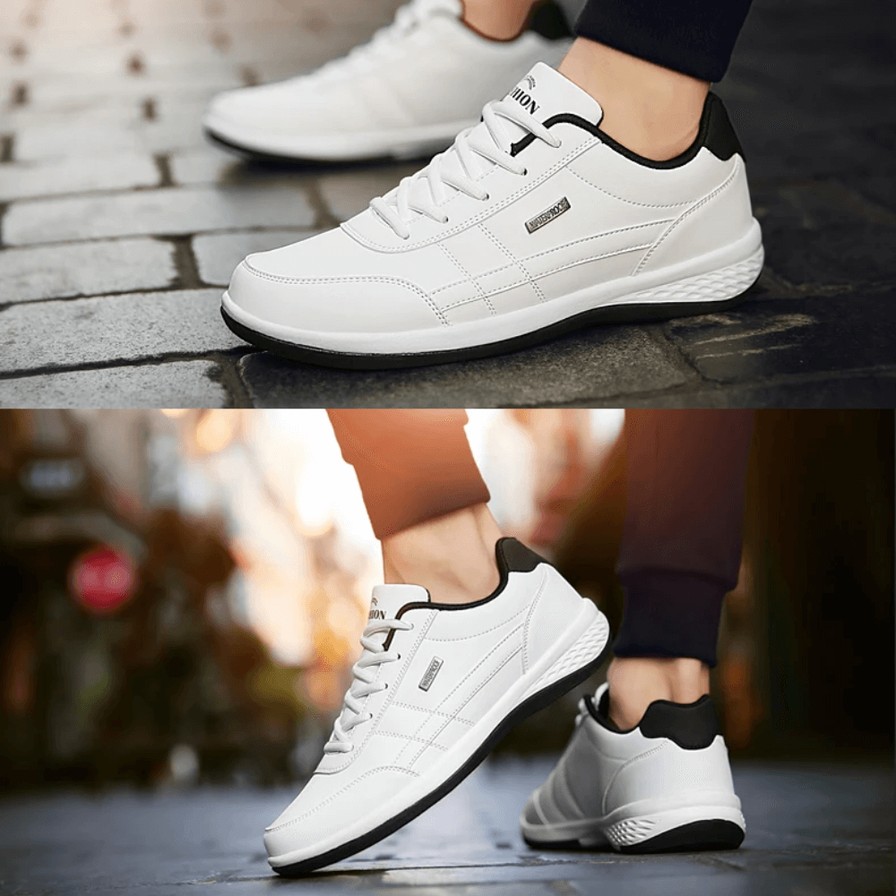 Orthopädische Herrenschuhe Ergonomisches Fußbett Blau Schwarz Weiß Alltagstragekomfort Laufschuhe Casual | Sansoti