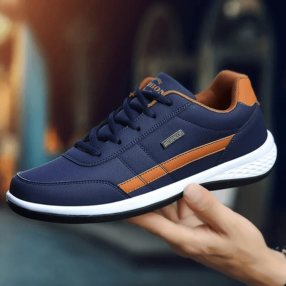 Orthopädische Herrenschuhe Ergonomisches Fußbett Blau Schwarz Weiß Alltagstragekomfort Laufschuhe Casual | Sansoti
