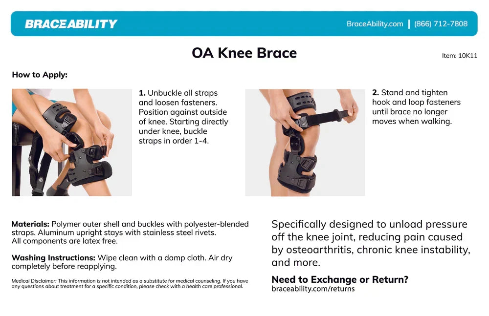 Orthopedic Knee Brace with Pressure Relief for Osteoarthritis Pain Adjustable for Left and Right Knees | Sansoti