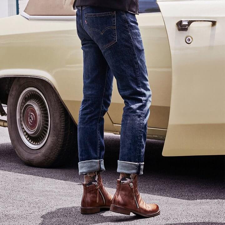 Herrenstiefel aus Mikrofaser Spitze Zehenkappe Bordeauxrot Braun Schwarz Grau Schnürverschluss Alltag Arbeit Casual | Sansoti