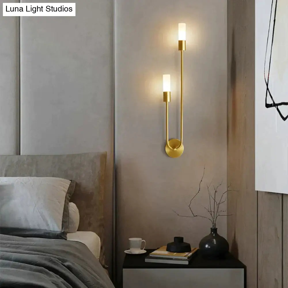 Minimalistische LED-Wandleuchte Schlafzimmer Schwarz Gold Verstellbare Lichtrichtung Modernes Design Leselampe Stimmungsbeleuchtung | Sansoti