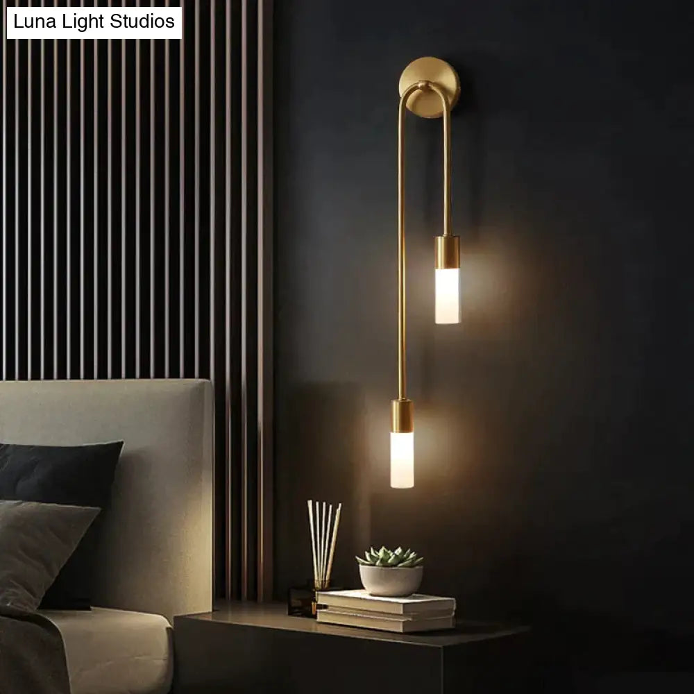 Minimalistische LED-Wandleuchte Schlafzimmer Schwarz Gold Verstellbare Lichtrichtung Modernes Design Leselampe Stimmungsbeleuchtung | Sansoti