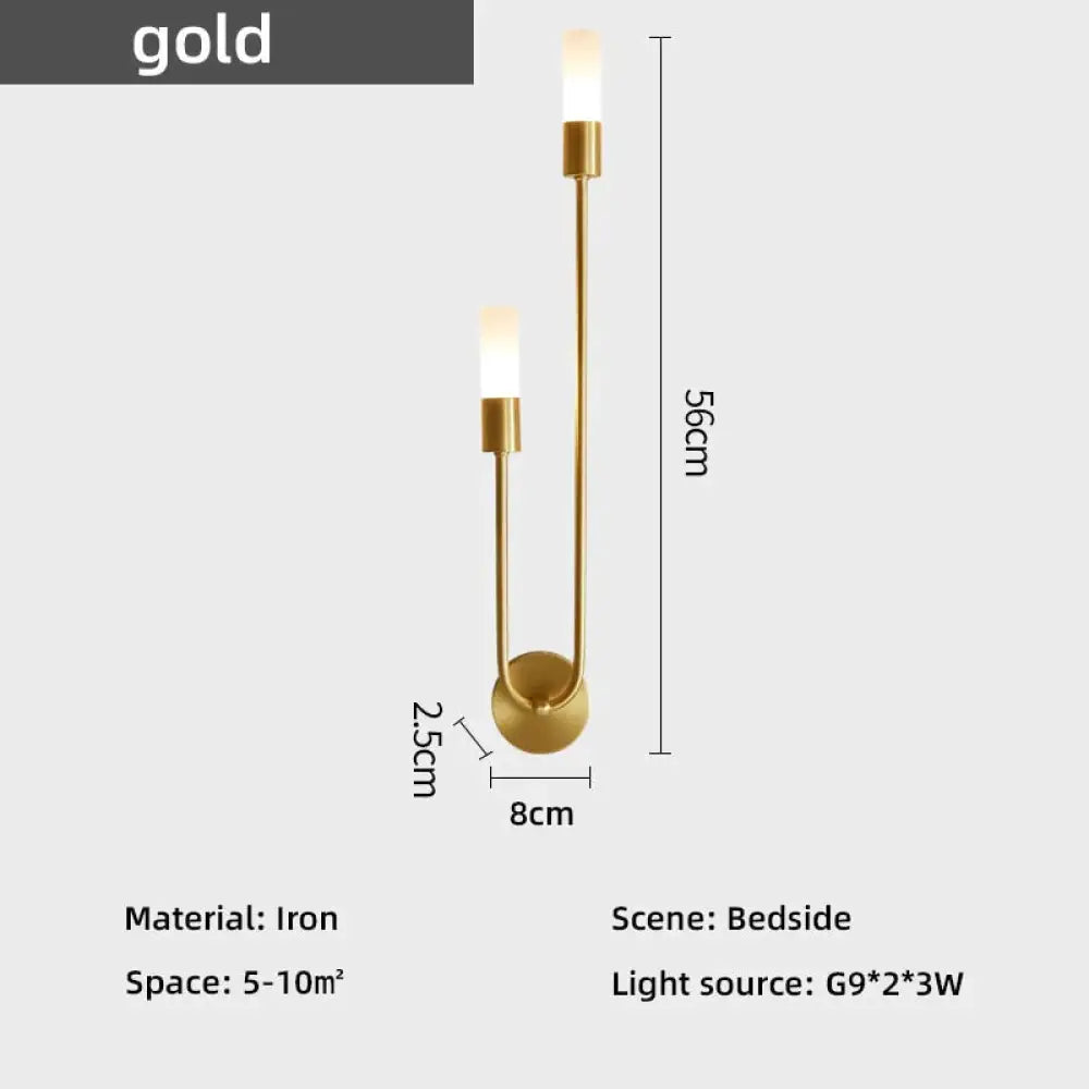 Minimalistische LED-Wandleuchte Schlafzimmer Schwarz Gold Verstellbare Lichtrichtung Modernes Design Leselampe Stimmungsbeleuchtung | Sansoti