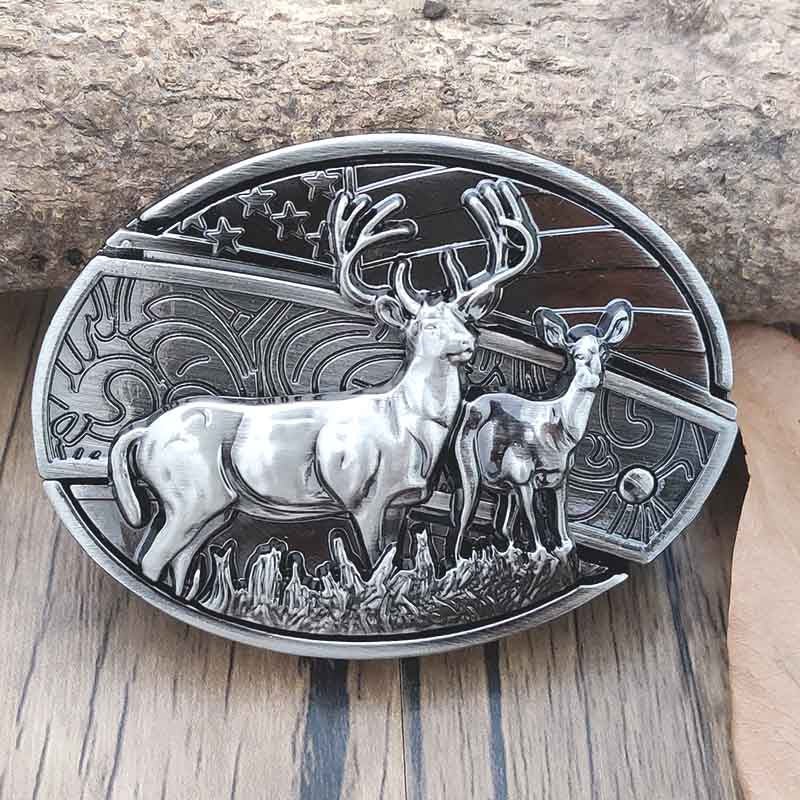 Metalen Gesp Cowboy Riemgesp Ovaal Design Western Style Accessoire voor Heren Riem Vintage Look Casual | Sansoti