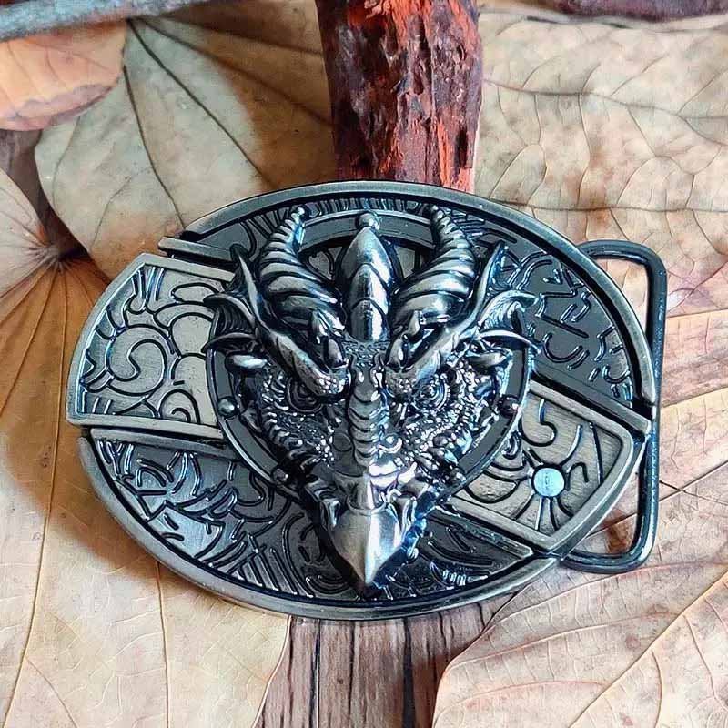 Metalen Gesp Cowboy Riemgesp Ovaal Design Western Style Accessoire voor Heren Riem Vintage Look Casual | Sansoti