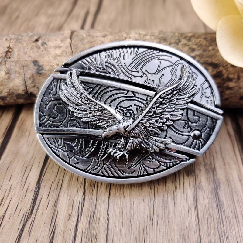 Metalen Gesp Cowboy Riemgesp Ovaal Design Western Style Accessoire voor Heren Riem Vintage Look Casual | Sansoti