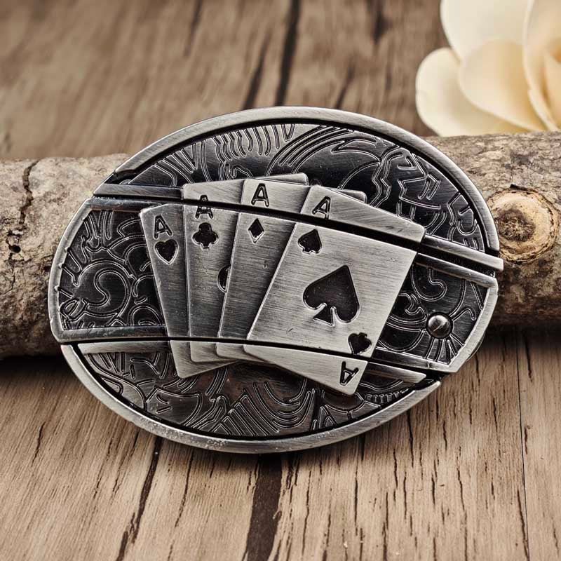 Metalen Gesp Cowboy Riemgesp Ovaal Design Western Style Accessoire voor Heren Riem Vintage Look Casual | Sansoti