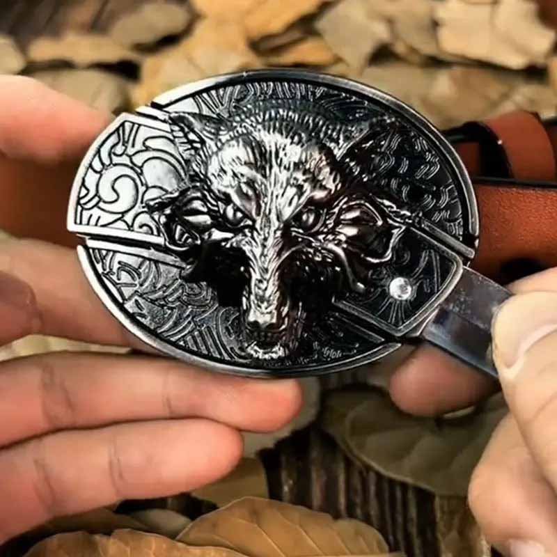 Metalen Gesp Cowboy Riemgesp Ovaal Design Western Style Accessoire voor Heren Riem Vintage Look Casual | Sansoti