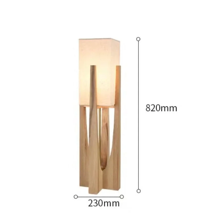 Vloerlamp Massief Hout Japandi Perkamentpapier Handgemaakt Minimalistisch 3 Maten LED | Sansoti