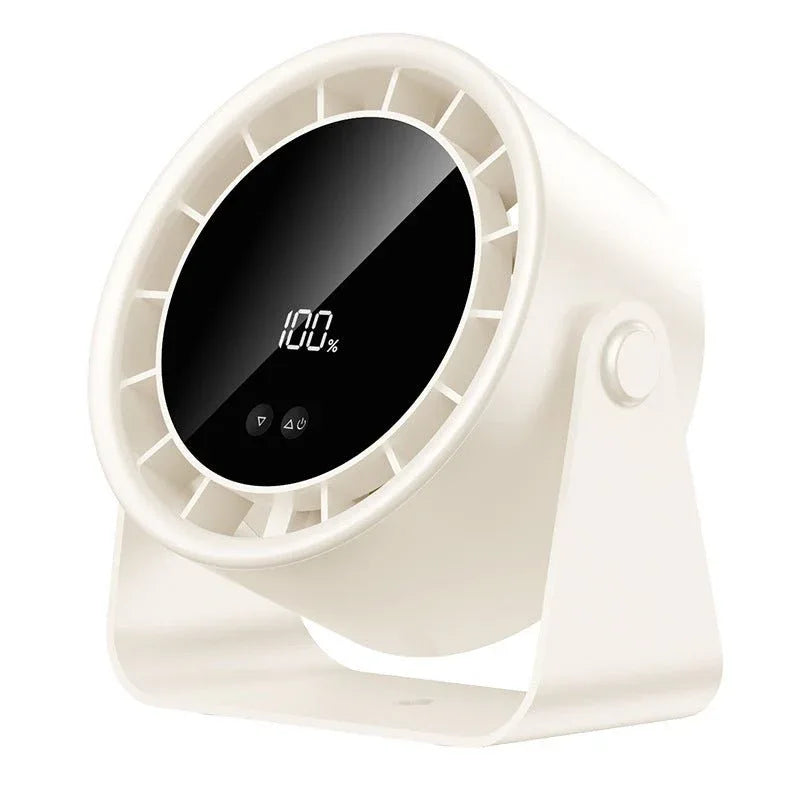 Compacte Tafelventilator met 100 Snelheden en LED Display voor Bureau Thuiskantoor en Slaapkamer Koeling | Sansoti