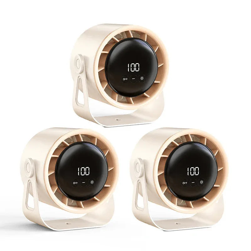 Compacte Tafelventilator met 100 Snelheden en LED Display voor Bureau Thuiskantoor en Slaapkamer Koeling | Sansoti