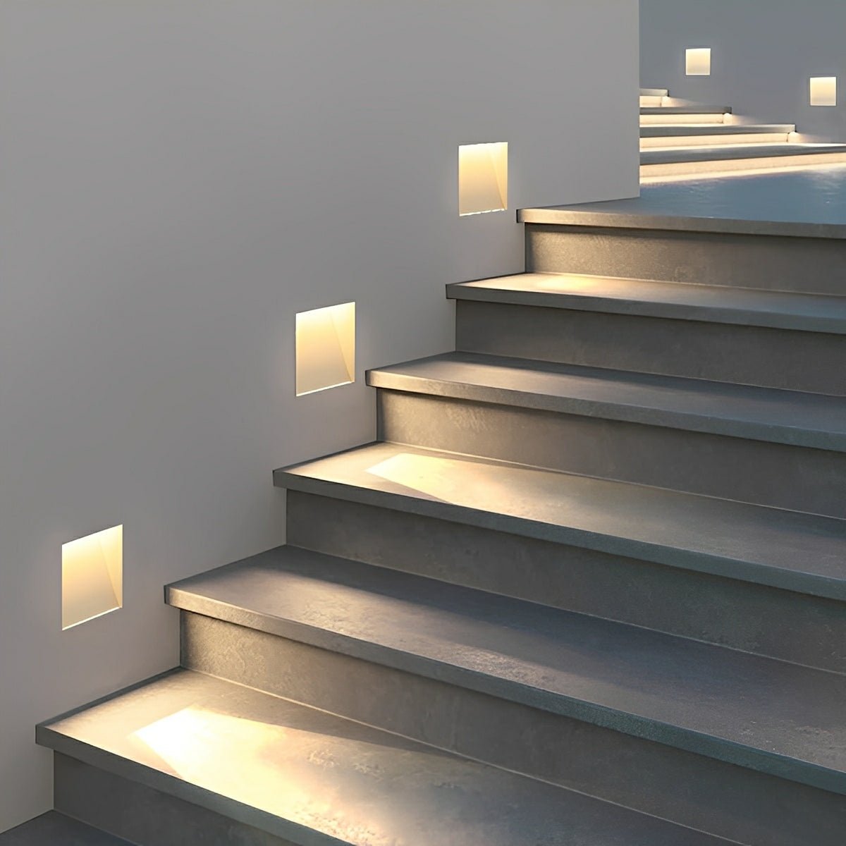 Applique murale LED en aluminium, rectangulaire et carrée, avec détecteur de mouvement, pour hall d’entrée, chambre et couloir, économe en énergie, moderne | Sansoti